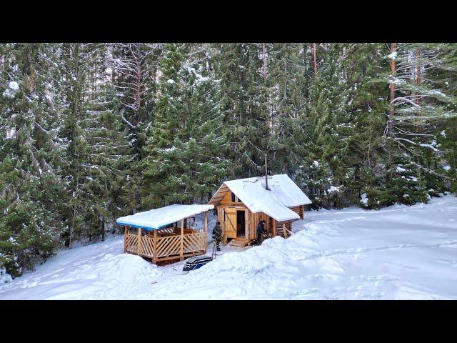 Life in the Siberian forest - we LIVE in the TAIGA and build a log cabin