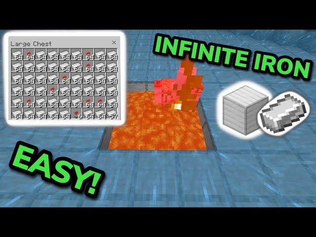 BEST SIMPLE 1.21 IRON FARM TUTORIAL in Minecraft Bedrock (MCPE/Xbox/PS4/Switch/PC)