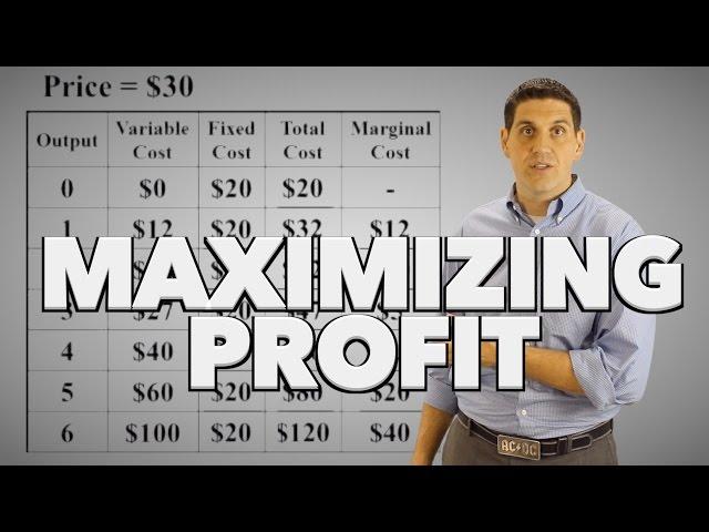 Maximizing Profit Practice