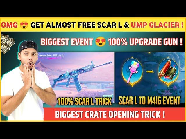 FREE Pre Order Event  Ump Glacier Skin Trick | New Ultimate Crate Opening | Bgmi Pre Order Event