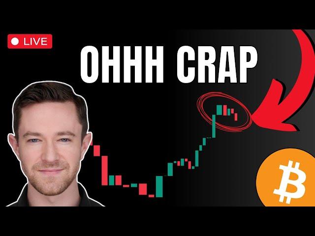 BITCOIN CRASHING (..EXACTLY WHERE IT WILL BOTTOM) Live Crypto Trading