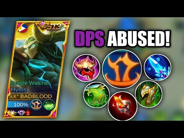 NEW HYLOS FULL DPS BUILD IS OVERPOWERED!! (DAMAGE HACK) | HYLOS BEST BUILD | MOBILE LEGENDS