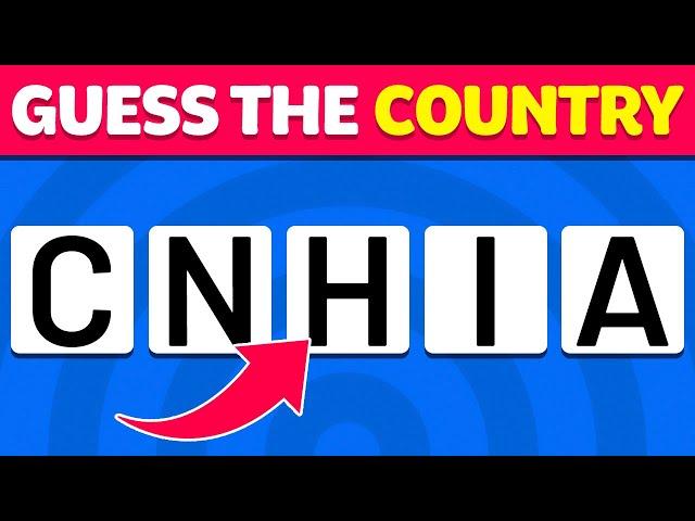 Guess the Country by its Scrambled Name 