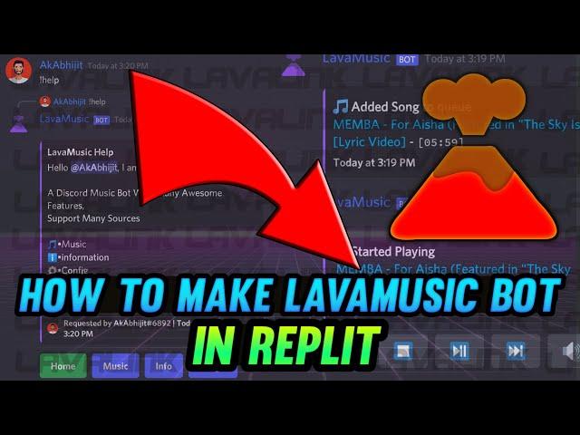 How To Make LavaLink Music Bot In Replit Discord.js v13