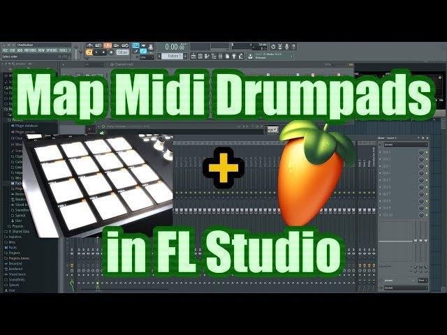 How to Map Drum Pads in FL Studio - Assign Midi Controller to FPC