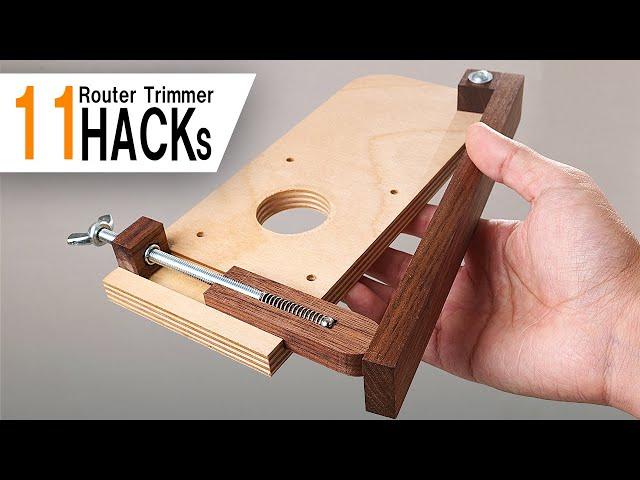 11 steps and jigs for mastering router trimmer / Hacks!