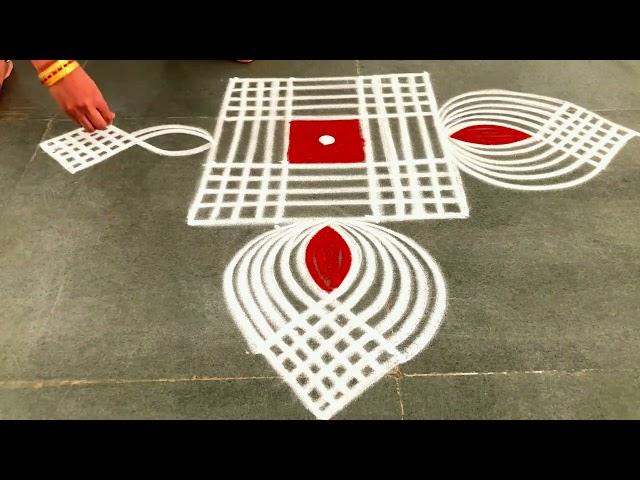 Easy padikolam designs| Simple muggulu designs| easy rangoli designs| Beginners kolam