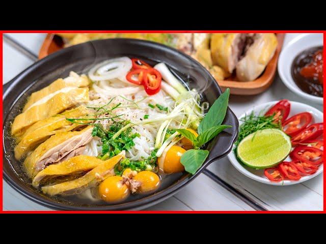 Cách nấu PHỞ GÀ ngon tuyệt với bí quyết Vỏ Chanh của Cô Ba | Vietnamese Chicken Pho Secret