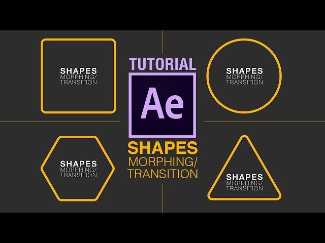 Morphing Shapes - After Effects Tutorial (and a little bit of Illustrator)