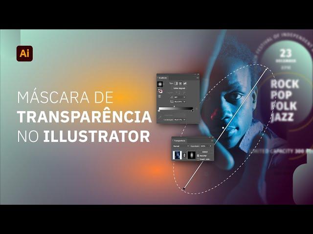 Máscara de Transparência no Illustrator