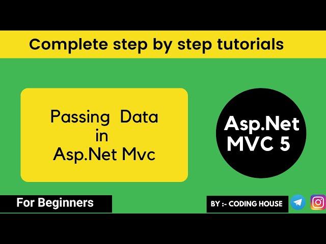 how to pass data controller to view in mvc with example || MVC tutorial for Beginners in .NET C#