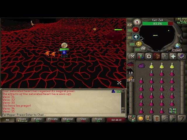 OSRS | AFK 96%  Fight Caves Magic Only (6/13/2023) | ASPER