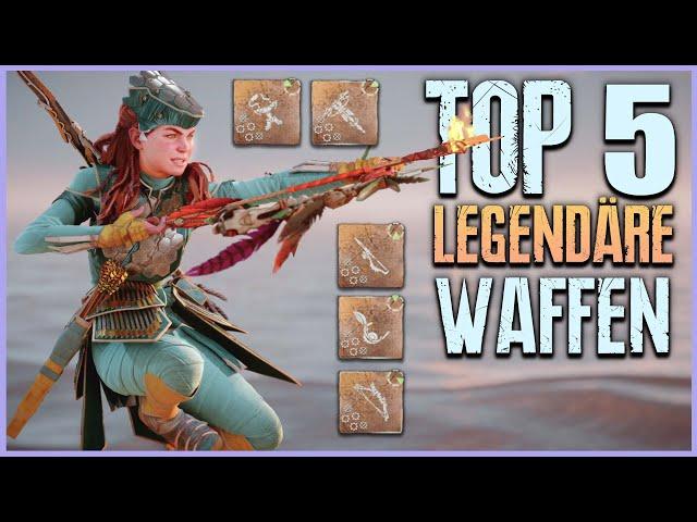 Die 5 BESTEN Legendären Waffen in HORIZON FORBIDDEN WEST - Himmelstöter - Jägerbogen - Guide