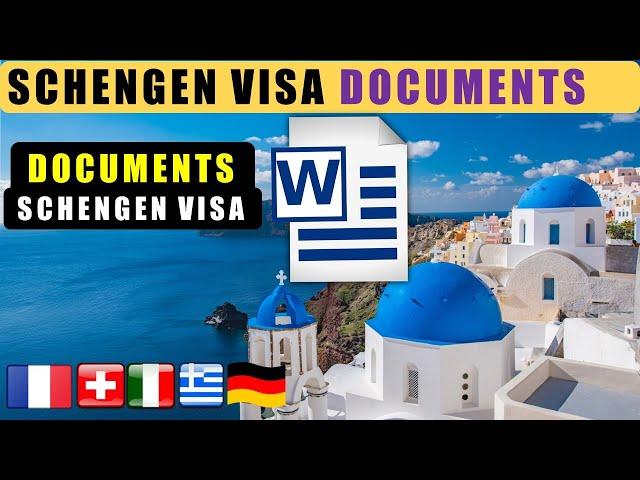 Complete Documents Checklist for Schengen Visa 2024