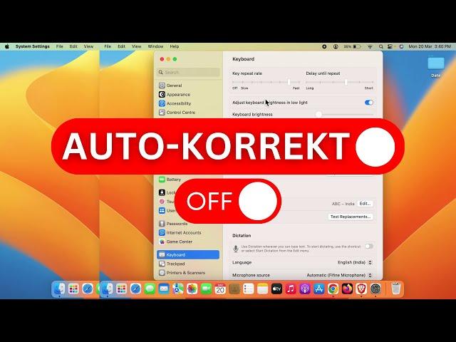 Autocorrect off MacBook | Mac Settings You Need to Turn Off Right Now