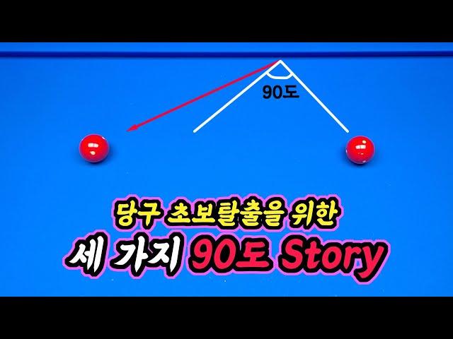 당구 초급자가 꼭 알아야되는 세 가지 90도 이야기 -아빌539회