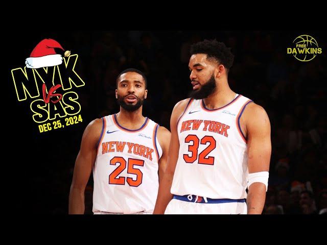 New York Knicks Full Team Highlights vs Spurs | Christmas 2024 | FreeDawkins