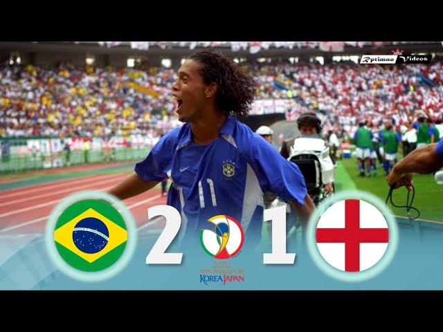 Brasil 2 x 1 England ● 2002 World Cup Extended Goals & Highlights HD