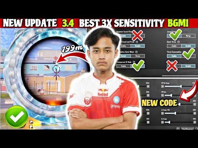 3.5 UPDATE BEST ZERO RECOIL SENSITIVITY  | BTR ZUXXY SENSITIVITY | BGMI | PUBG |