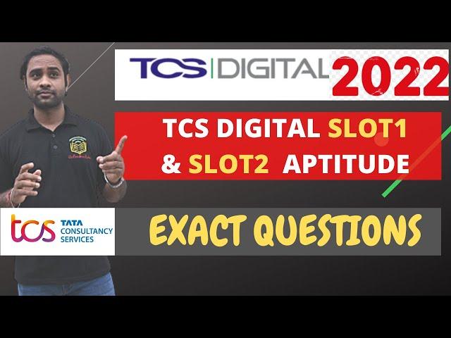 TCS digital 2022 Slot1 and Slot2 Aptitude Questions | Awesome Tricks