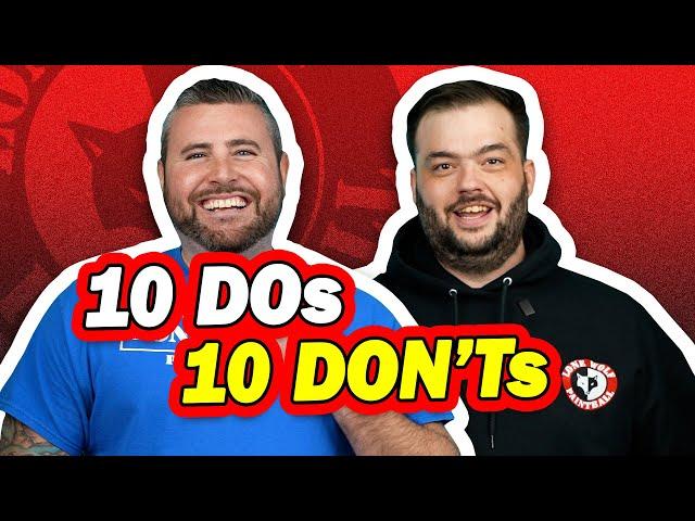 10 Dos and 10 Don'ts of Paintball | 20 Quick Paintball Tips | Lone Wolf Paintball Michigan