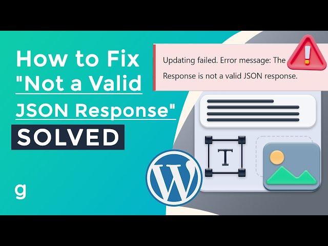 How To Fix "Updating failed. Error message: The Response is not a valid JSON response"  (SOLVED)