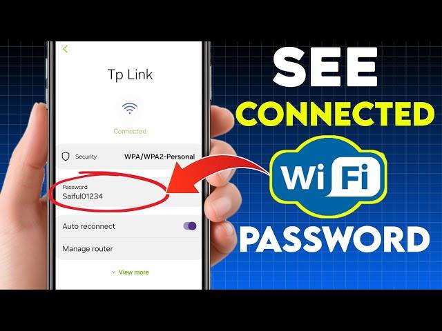 How to See Connected Wifi Password without QR Code 2025