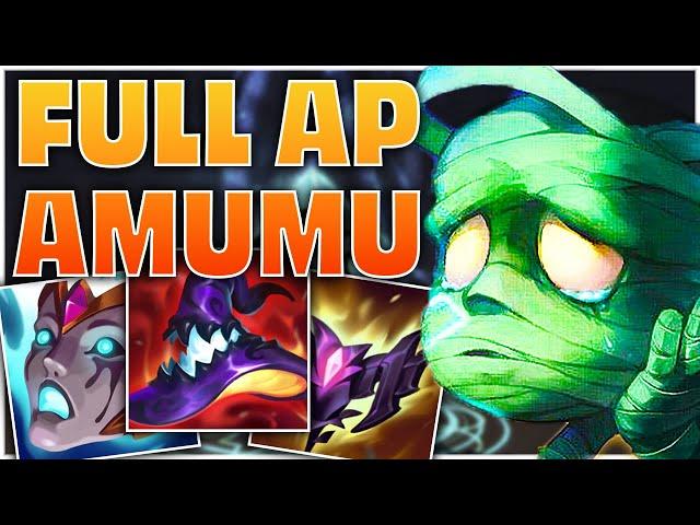 Full AP Amumu - Insane Burst Damage! | Liandry's Torment & Rabadon's Deathcap | League of Legends