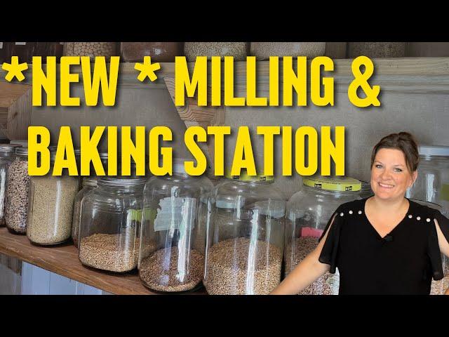 Tour my Brand New Milling & Baking Station! | Kitchen Tour | Kitchen Efficiency