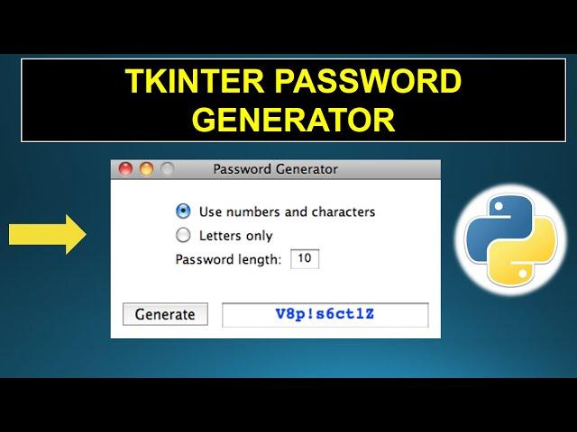 | Tkinter Random password generator using python | | AK |