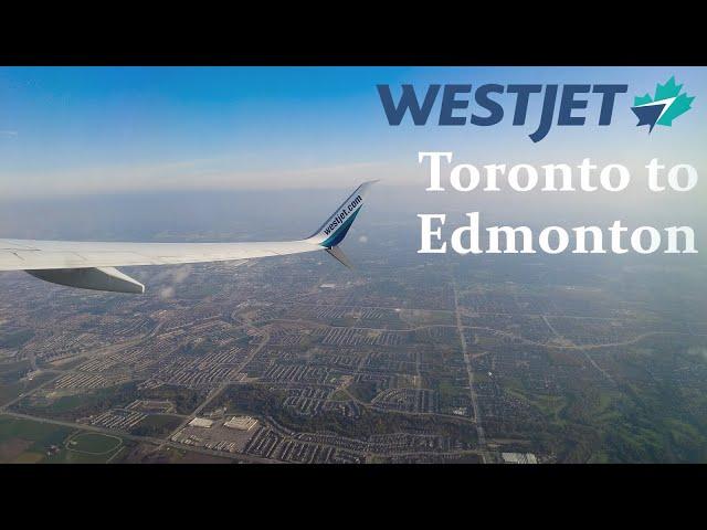 WestJet 737-800 Economy Toronto to Edmonton