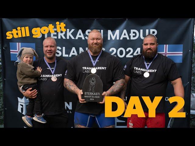 My 11th Icelands Strongest Man title. Day 2!