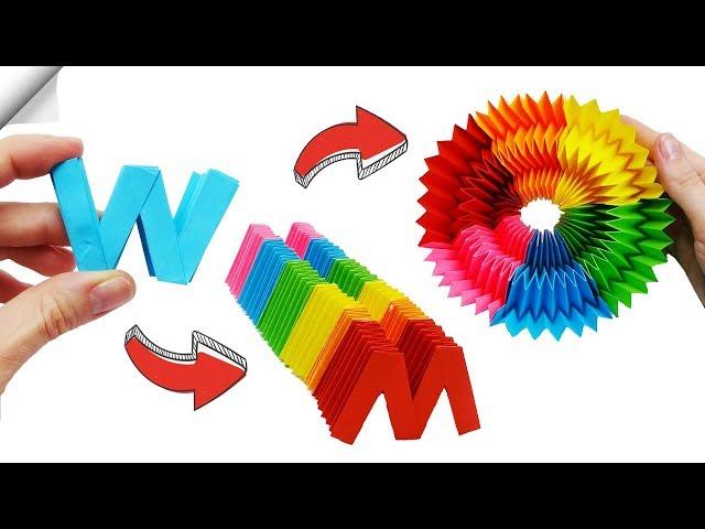 Rainbow Paper toy antistress transformer | DIY crafts easy