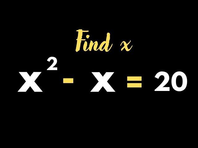 Use this Simple method | Solve the quadratic equation