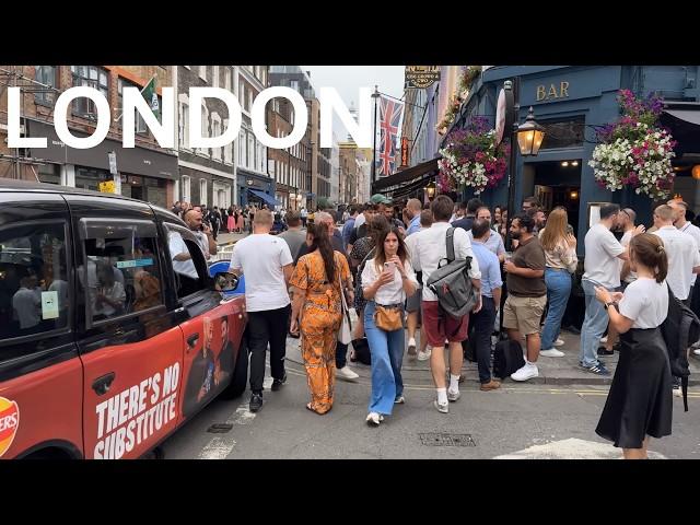 London Walk  Oxford Street to Carnaby St to Buzzing Soho back to Oxford Circus 4K HDR Walking Tour