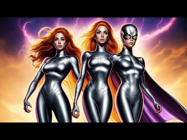 "Cosmic Champions: Silver Surfer, Nova, and Starfire - Masters of the Universe Unleashed"