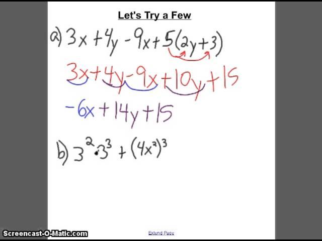 Introductory Material Part 1- Adding, Subtracting, and Exponents