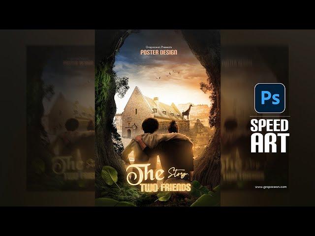 How to Design Movie Poster Speed Art | Adobe Photoshop Tutorial