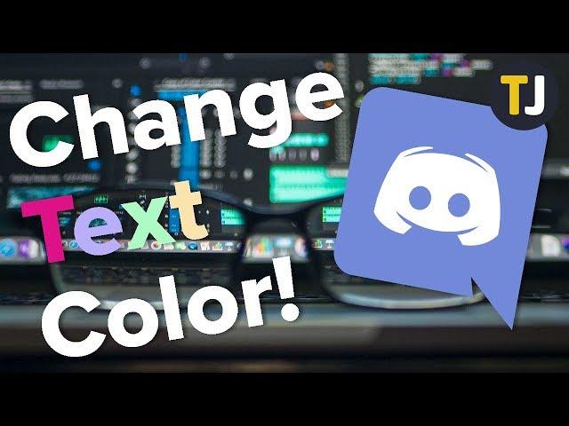 CHANGE Your Text Color in Discord!