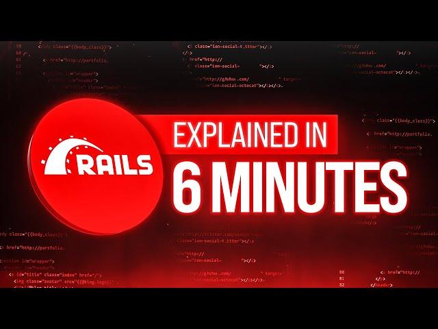 Ruby on Rails Explained In 6 Minutes