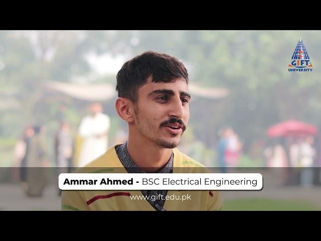 Ammar Ahmad | Student of GIFT University | Recipient of Fully Funded Scholarship