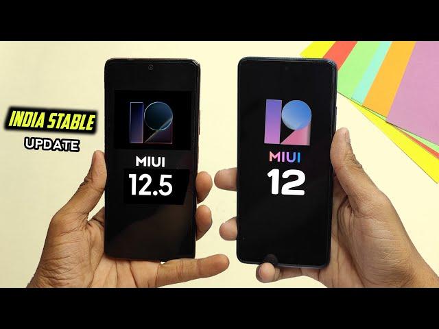 MIUI 12.5 vs MIUI 12 India Stable Update Full comparison