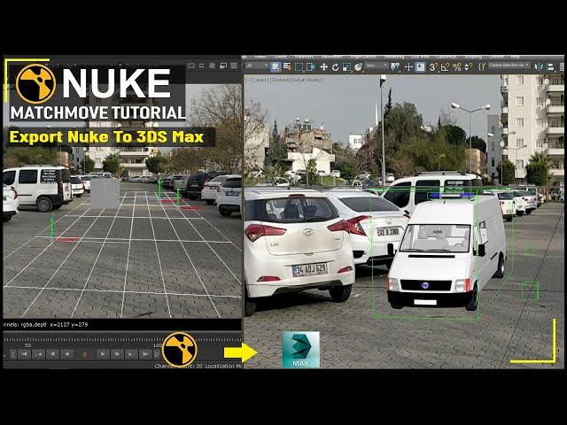 Nuke to 3ds Max Tracking Tutorial | Export Camera Track from NukeX to 3DS Max | Nuke Camera Tracking