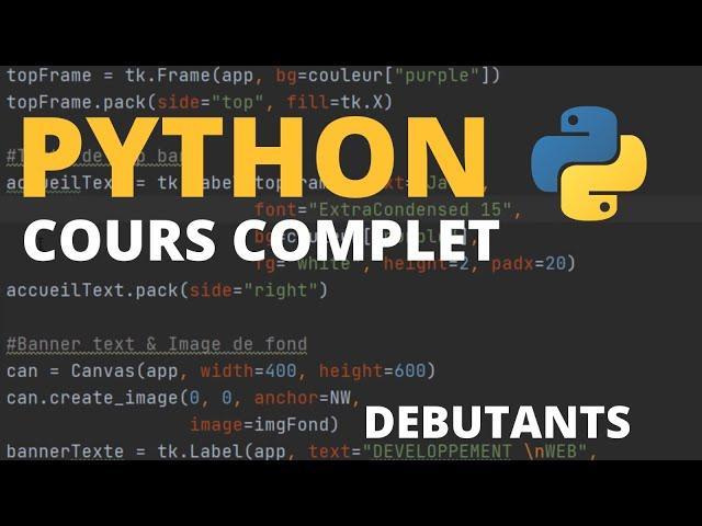 APPRENDRE PYTHON : COURS COMPLET POUR DEBUTANTS‍