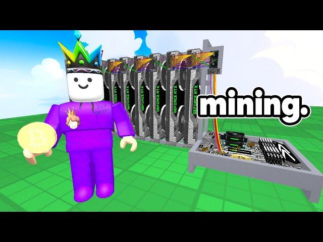 Roblox I Used BITCOIN Miner to make Me CASH