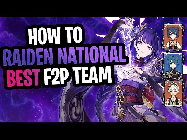 PERFECT National Team Rotation! Raiden National Team Ultimate Guide | Genshin Impact