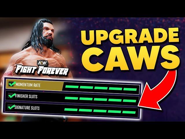 AEW Fight Forever: How To Upgrade CAWS! (Stats & Abilities)