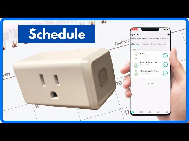 How to Schedule the Kasa Smart Plug to control when your outlets turn on and off