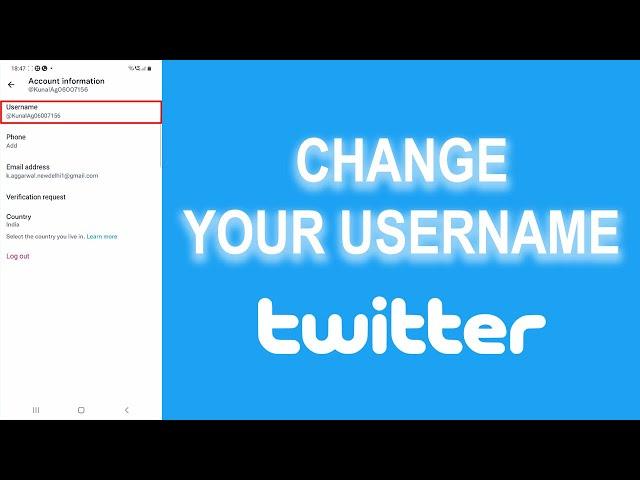 How to Change Your Username in Twitter on Android, iPhone or iPad