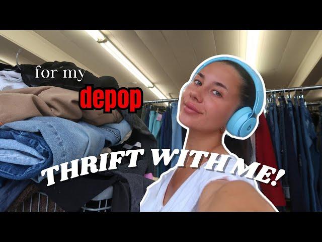 THRIFT WITH ME for my DEPOP! + how i manage my depop shop (tips & tricks!)